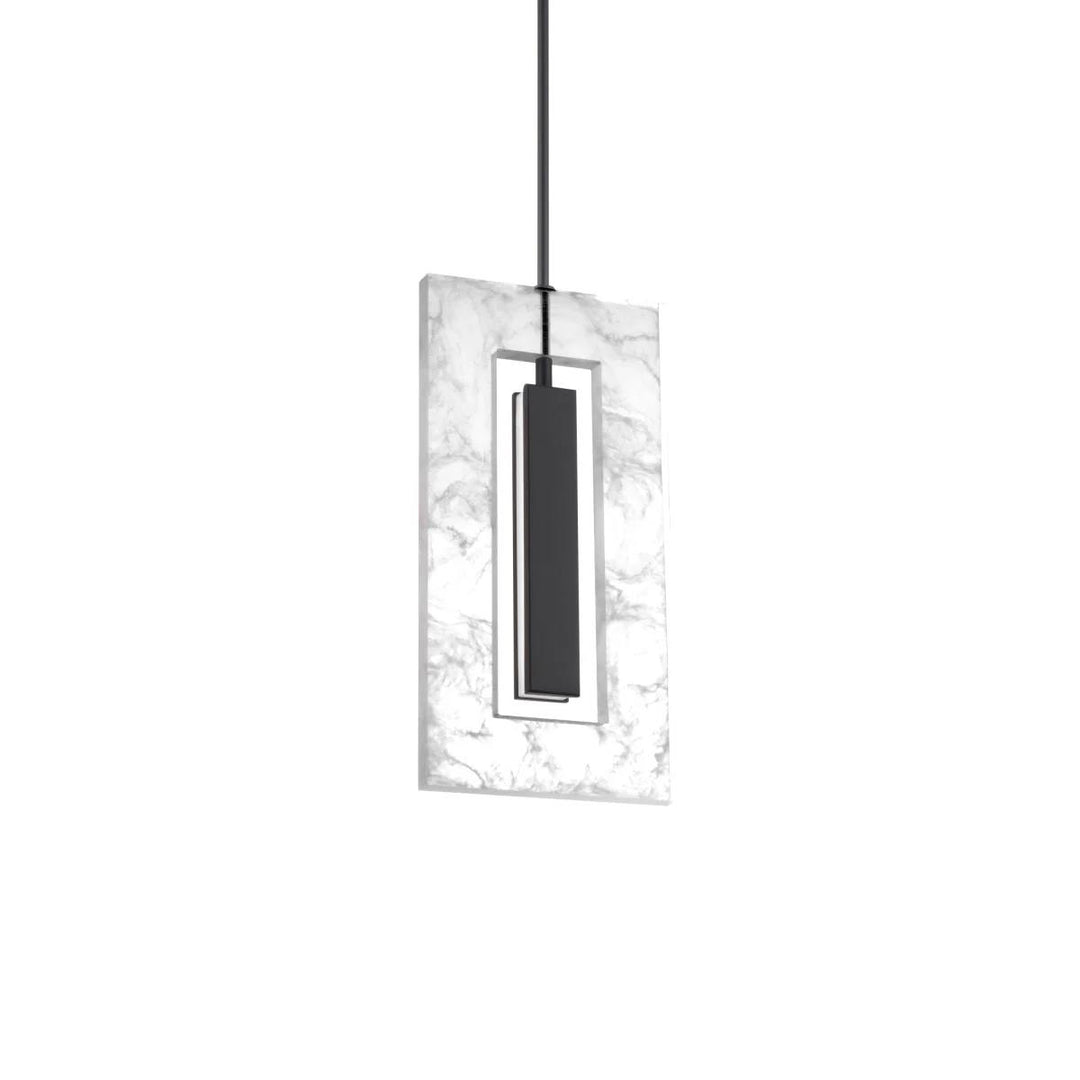 Black finish pendant light, by Modern Forms, for kitchen island or dining