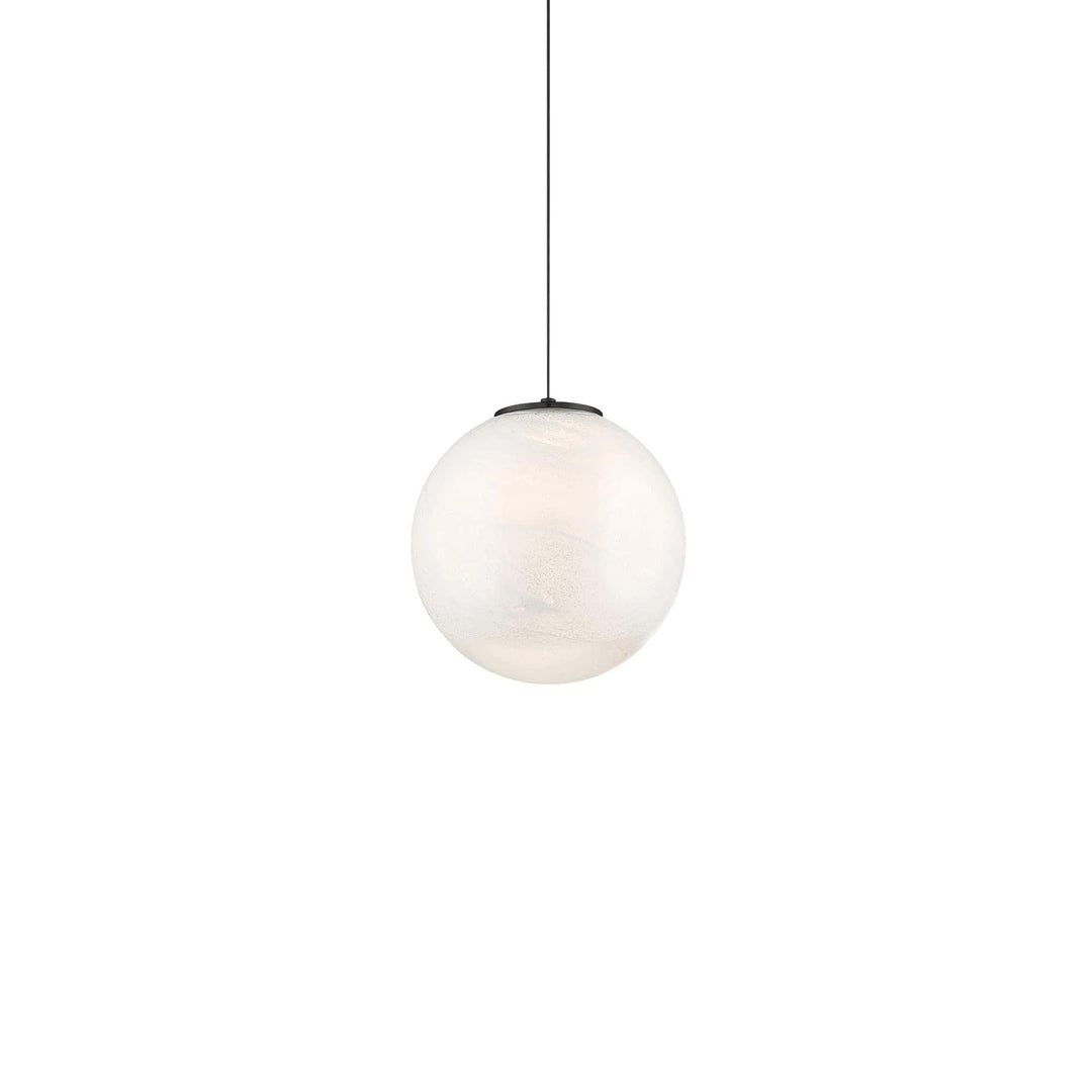 Black finish pendant light, by Modern Forms, for kitchen island or dining