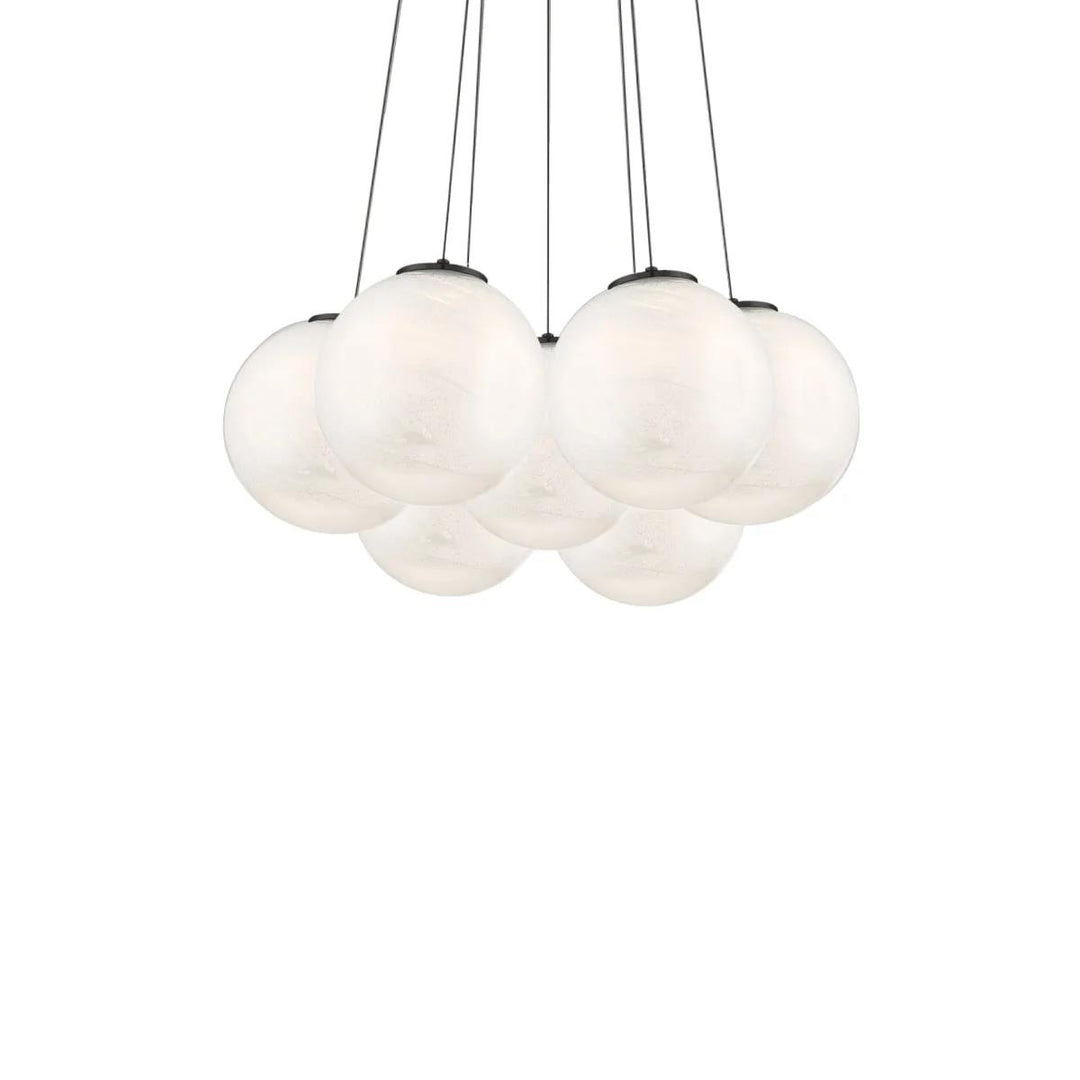 Black finish pendant light, by Modern Forms, for kitchen island or dining