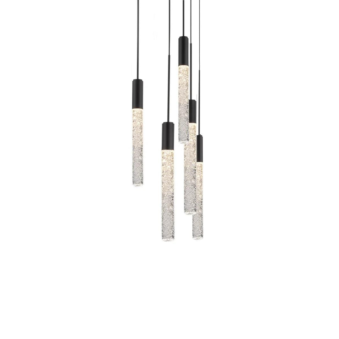 Black finish pendant light, by Modern Forms, for kitchen island or dining