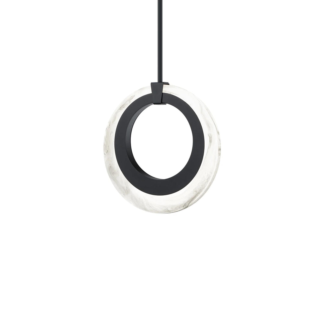 Black finish pendant light, by Modern Forms, for kitchen island or dining