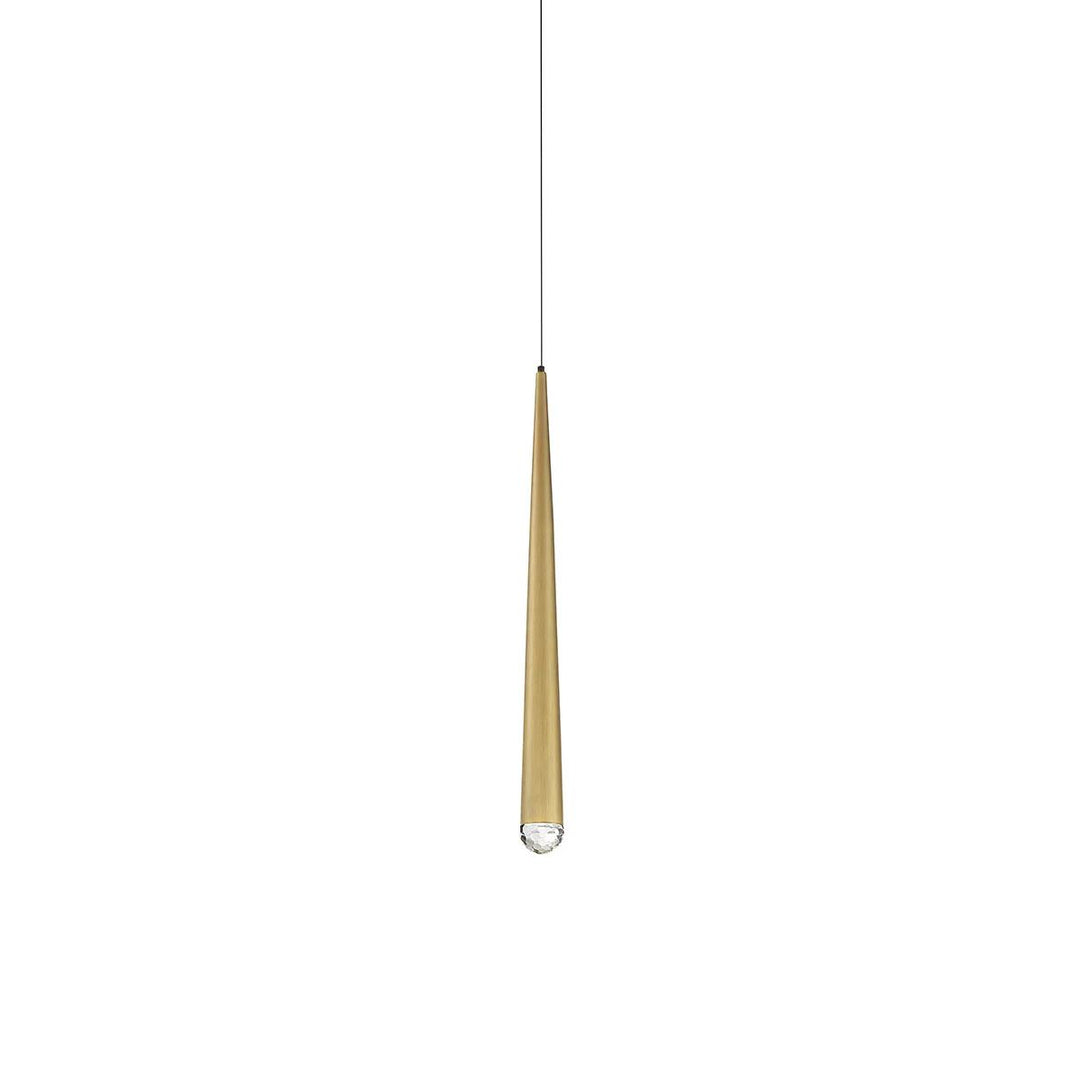 Aged brass finish pendant light, by Modern Forms, for kitchen island or dining