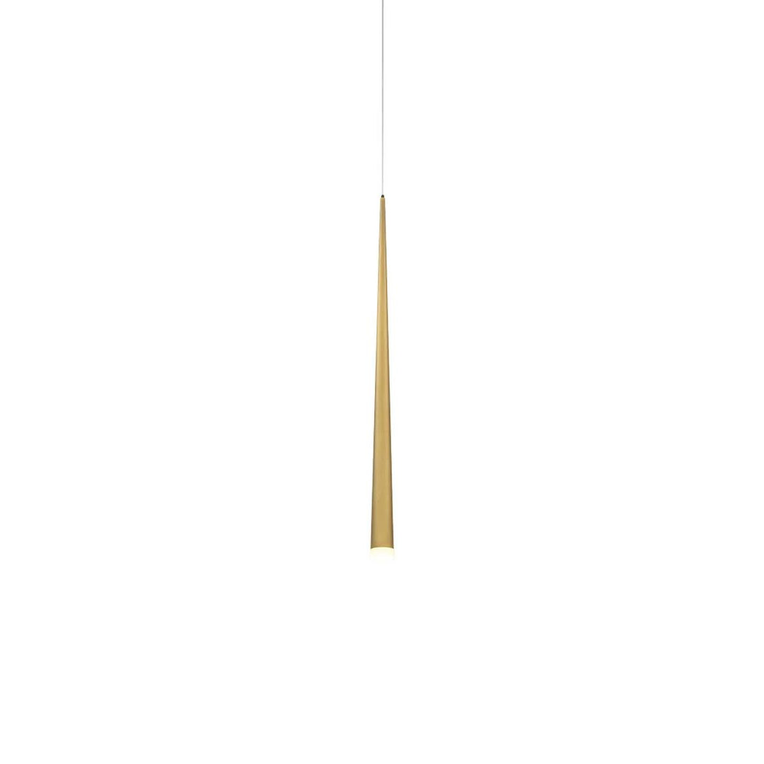 Aged brass finish pendant light, by Modern Forms, for kitchen island or dining