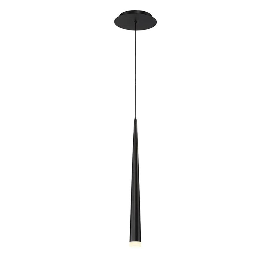 Black finish pendant light, by Modern Forms, for kitchen island or dining
