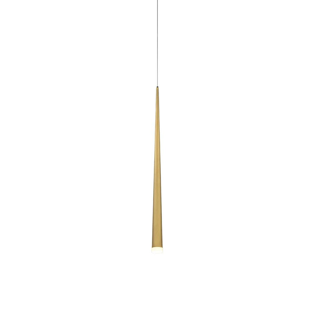 Aged brass finish pendant light, by Modern Forms, for kitchen island or dining
