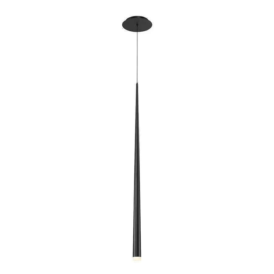 Black finish pendant light, by Modern Forms, for kitchen island or dining