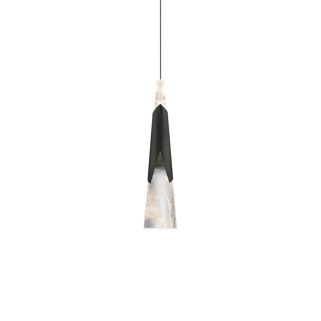Black finish pendant light, by Modern Forms, for kitchen island or dining