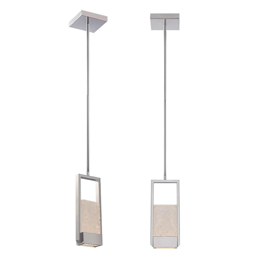 Chrome finish pendant light, by Modern Forms, for kitchen island or dining