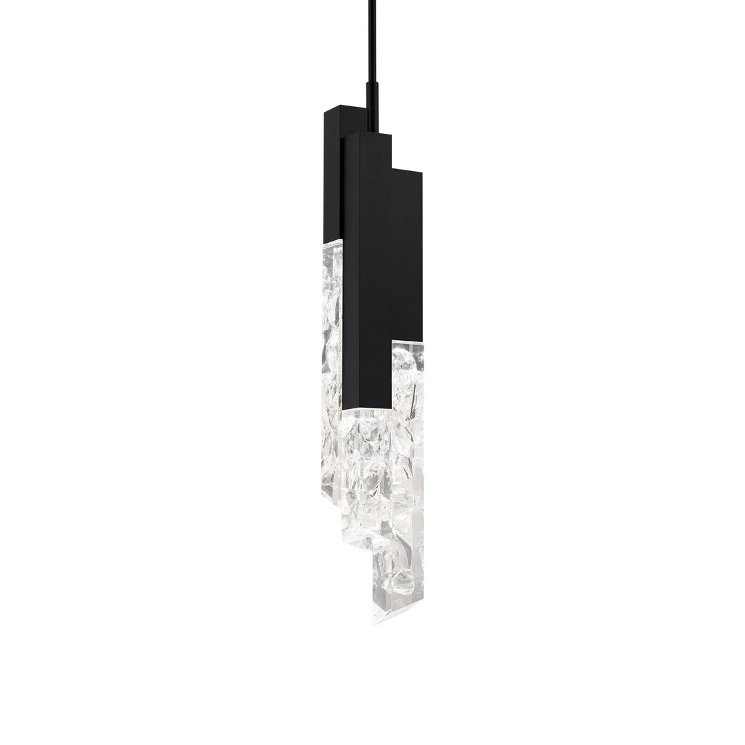 Black finish pendant light, by Modern Forms, for kitchen island or dining