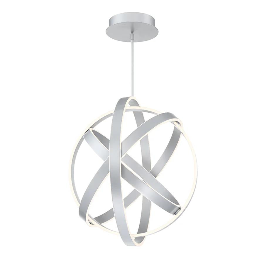 Titanium finish chandelier, by Modern Forms