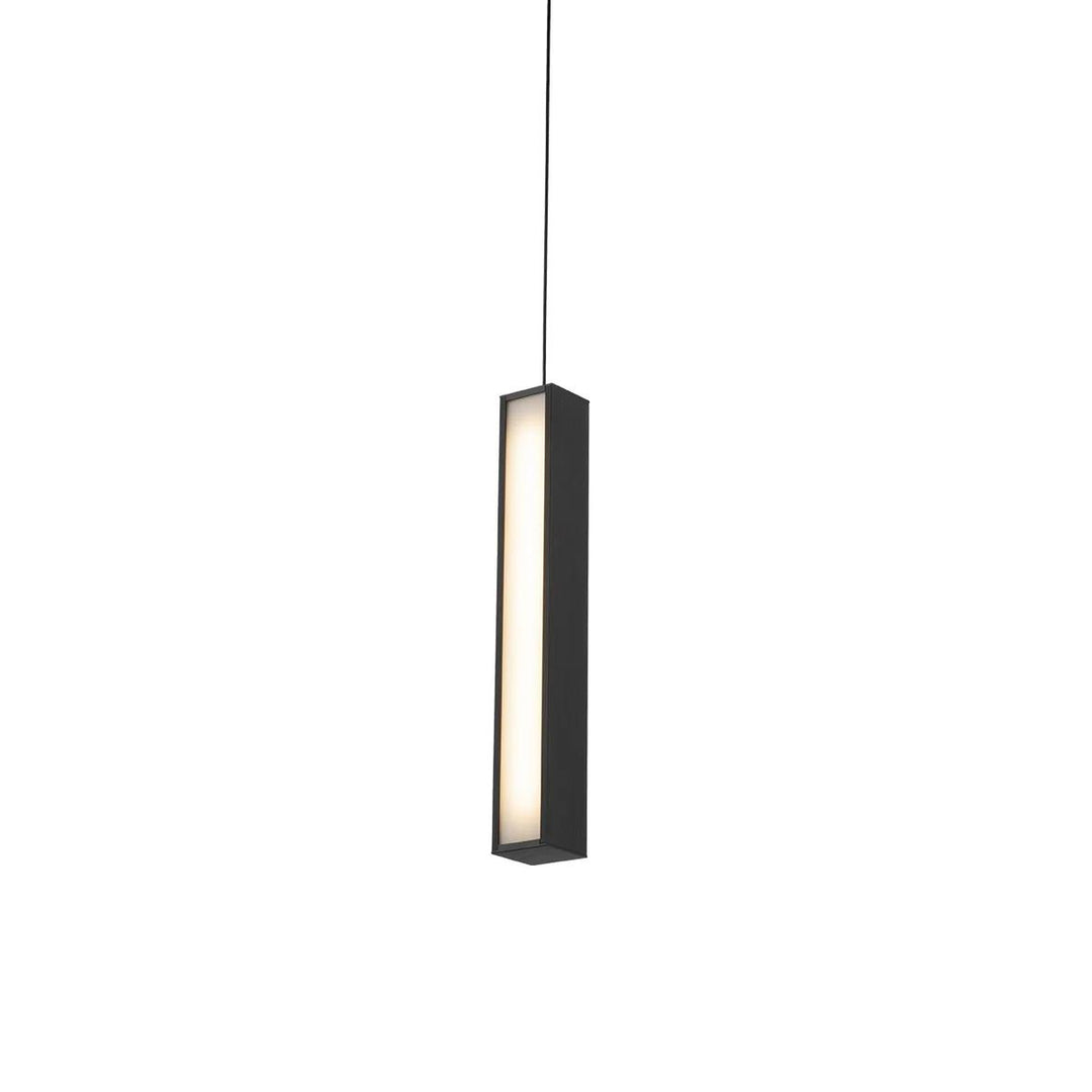 Black finish pendant light, by Modern Forms, for kitchen island or dining
