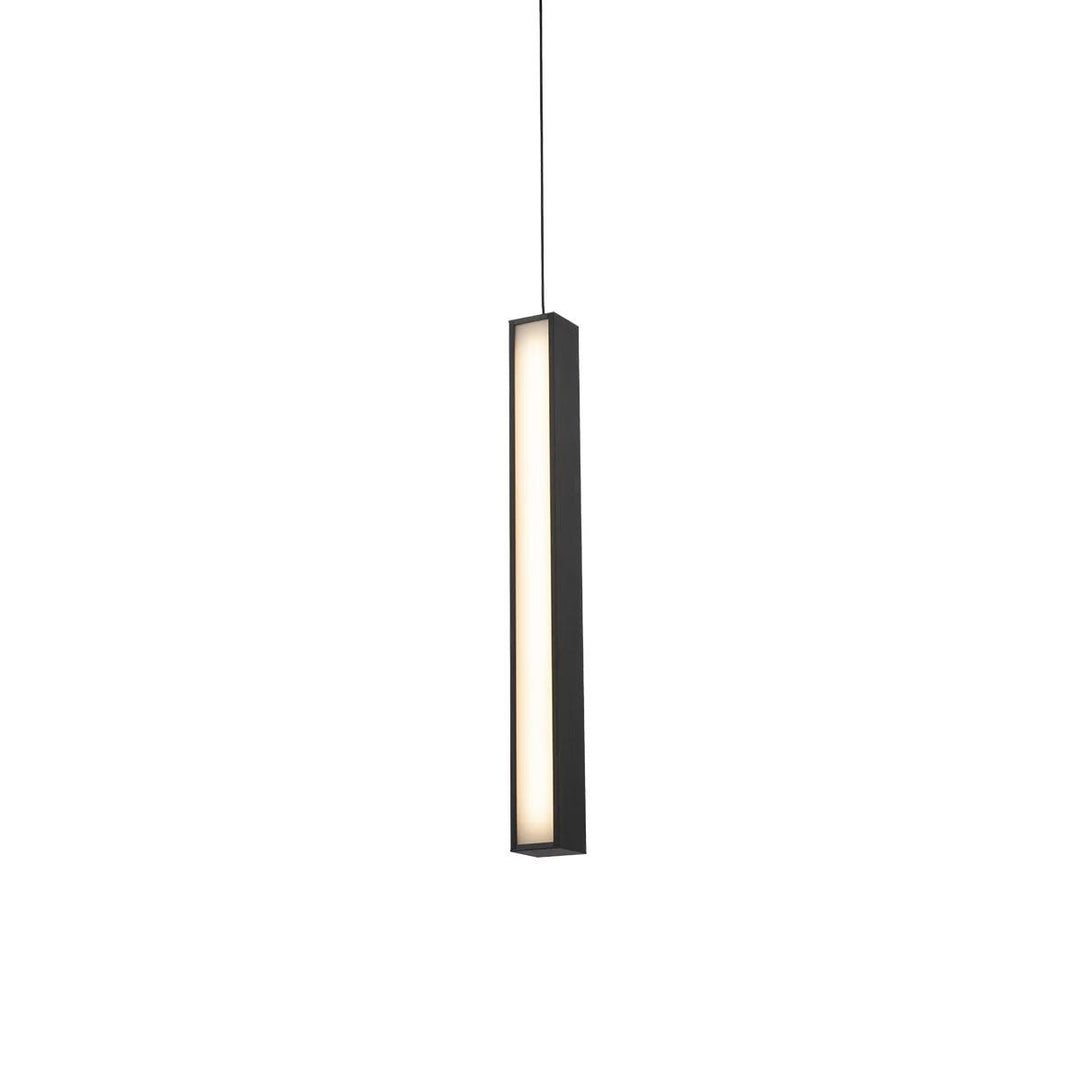 Black finish pendant light, by Modern Forms, for kitchen island or dining