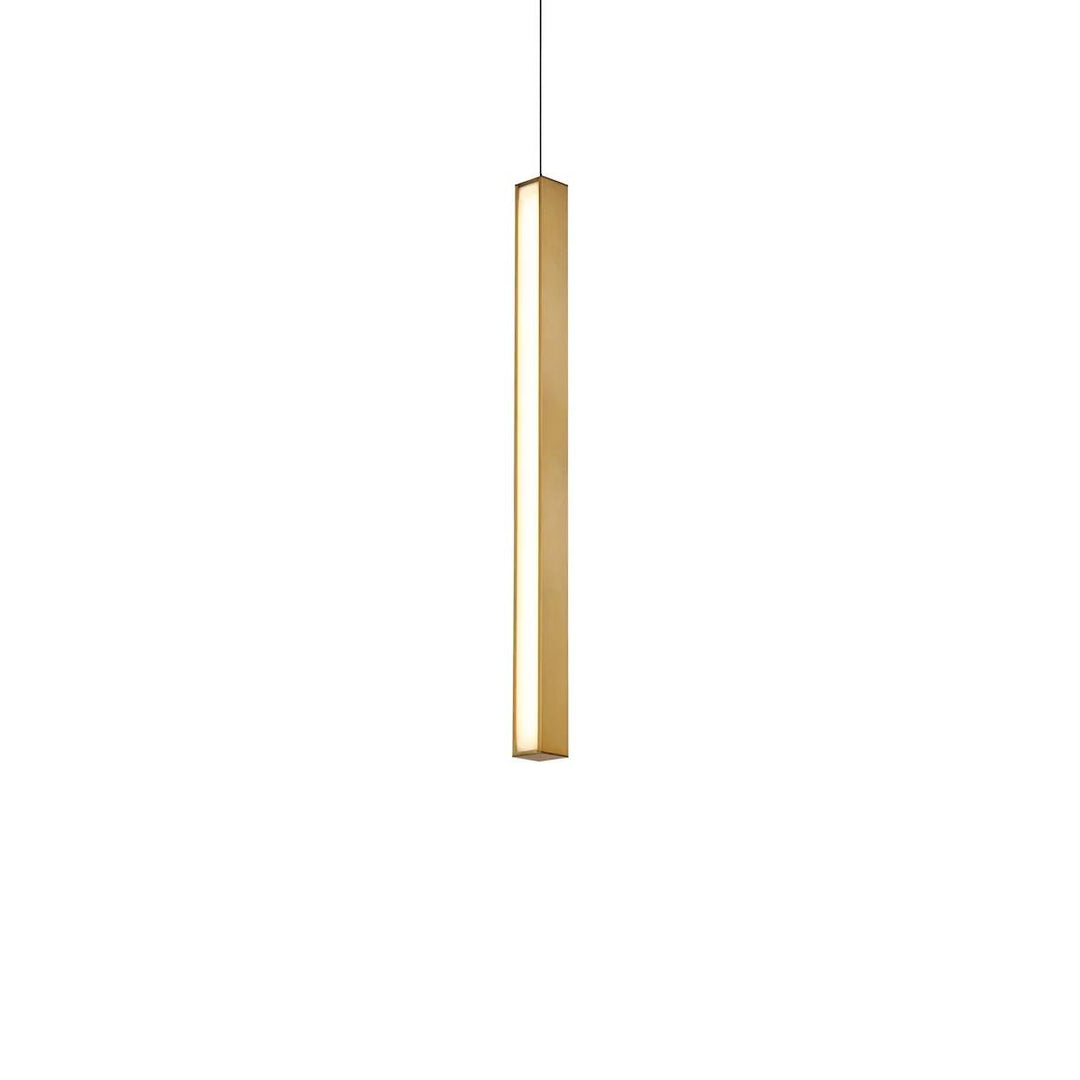 Aged brass finish pendant light, by Modern Forms, for kitchen island or dining