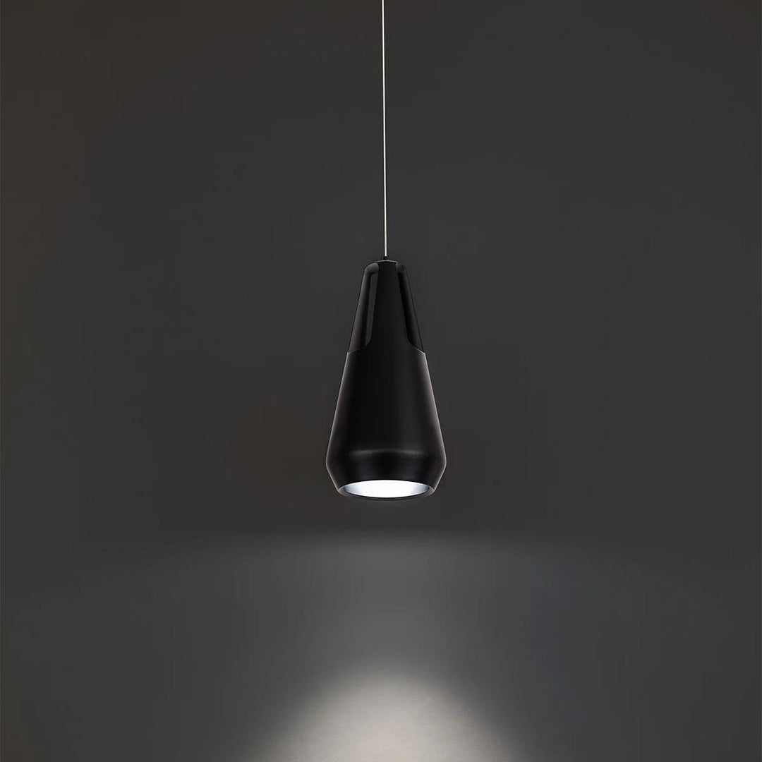 Black finish pendant light, by Modern Forms, for kitchen island or dining