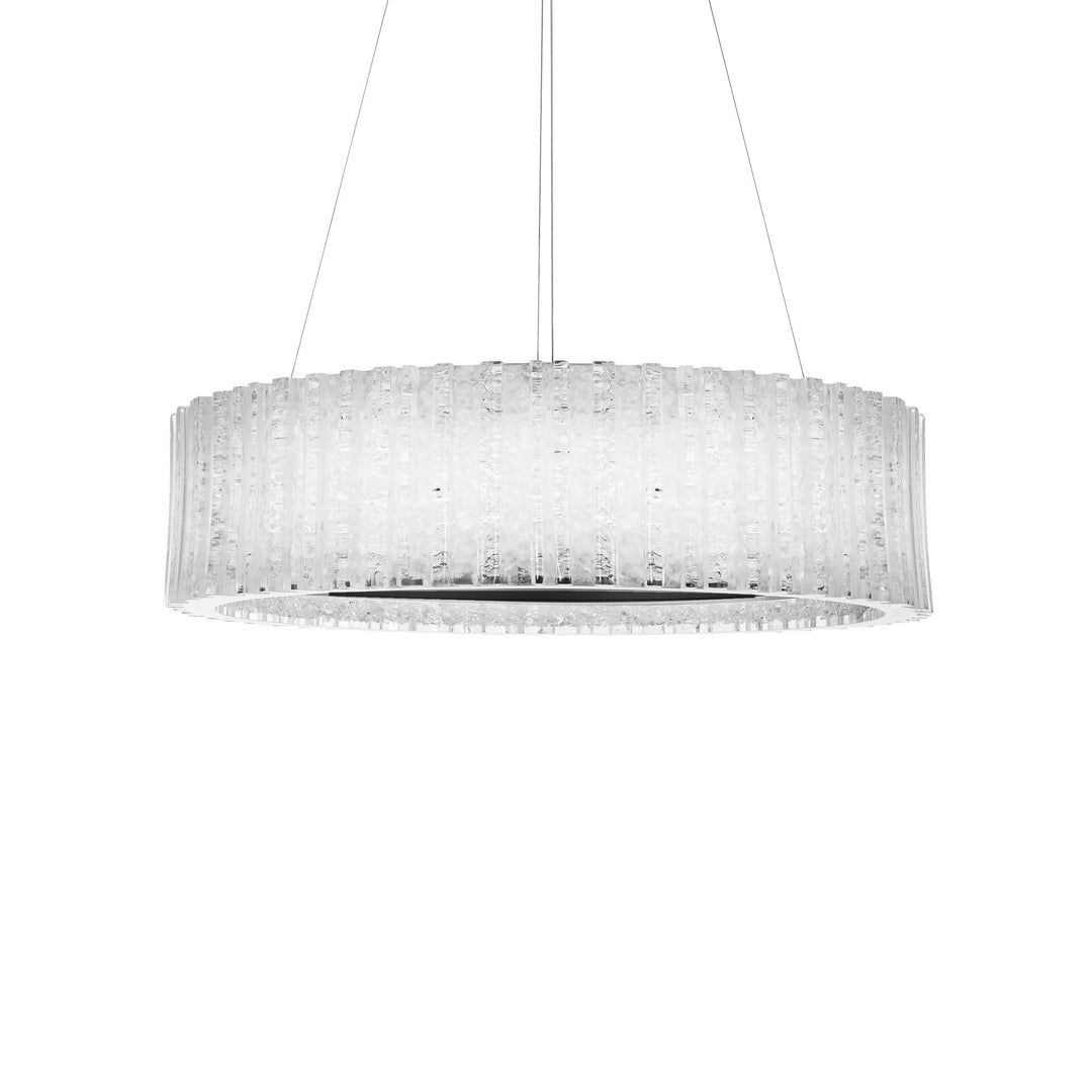 Black finish chandelier, by Modern Forms