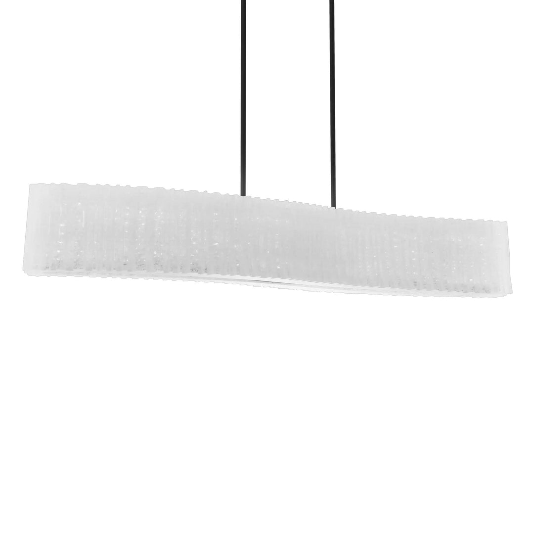 Black finish chandelier, by Modern Forms