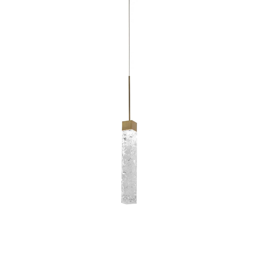 Aged brass finish pendant light, by Modern Forms, for kitchen island or dining