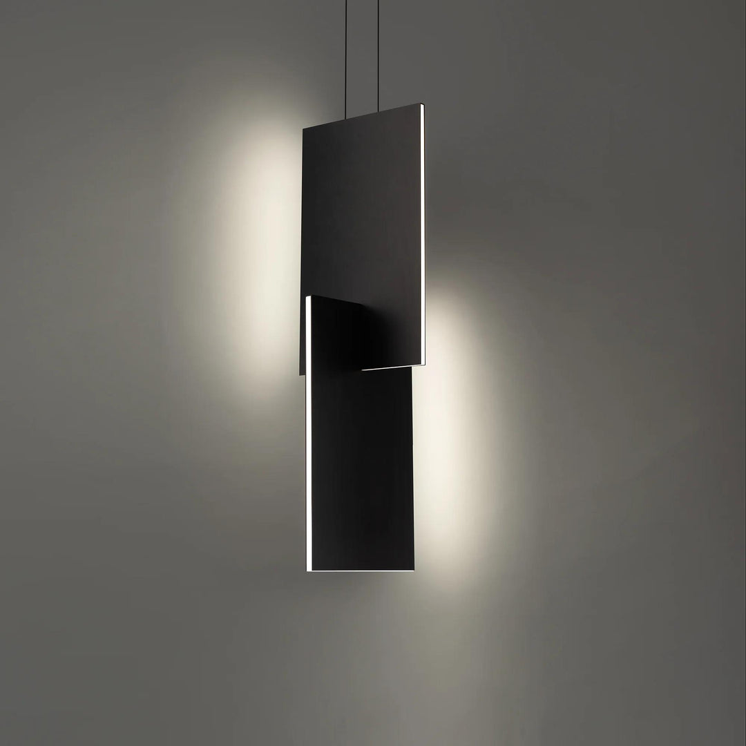 Black finish pendant light, by Modern Forms, for kitchen island or dining