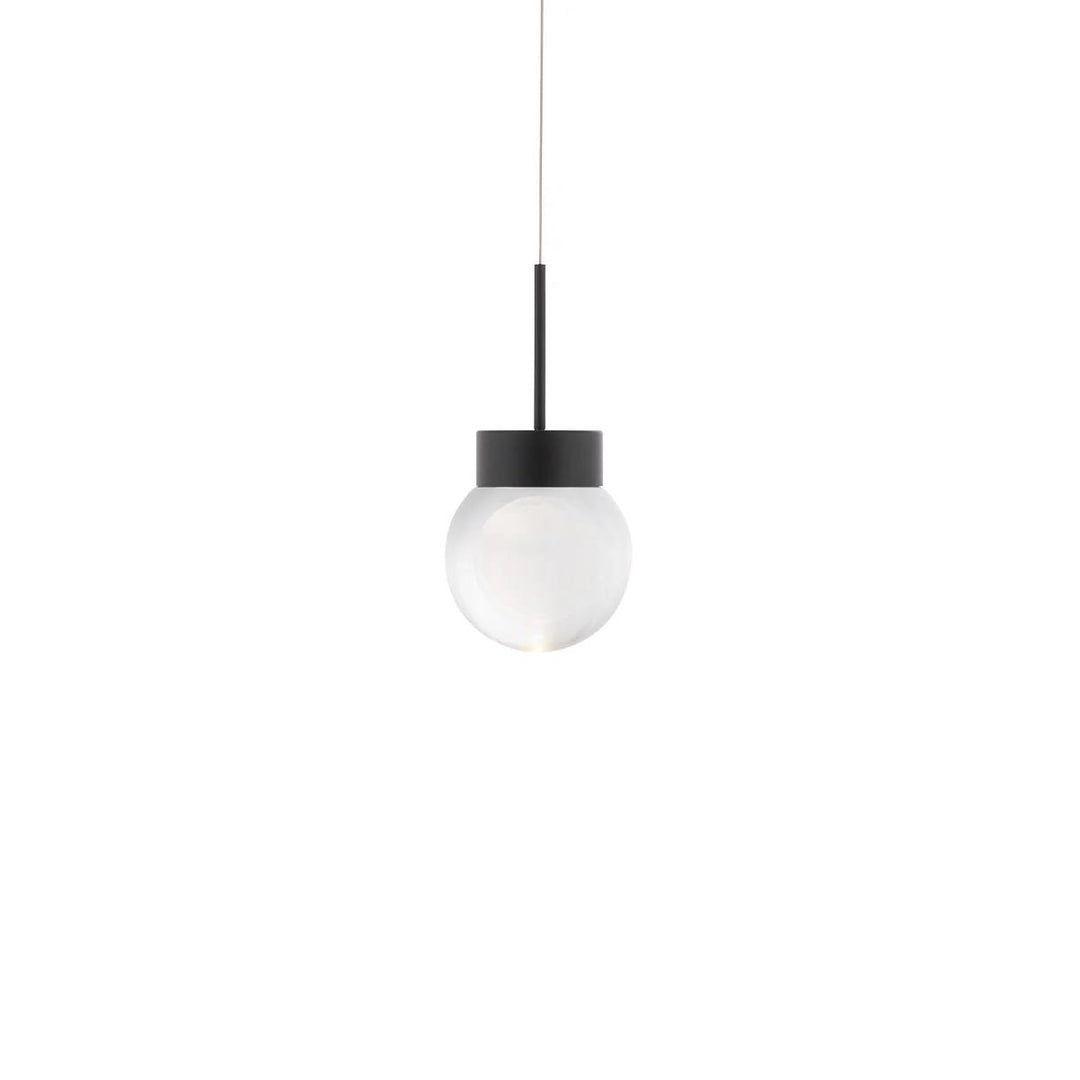 Black finish pendant light, by Modern Forms, for kitchen island or dining