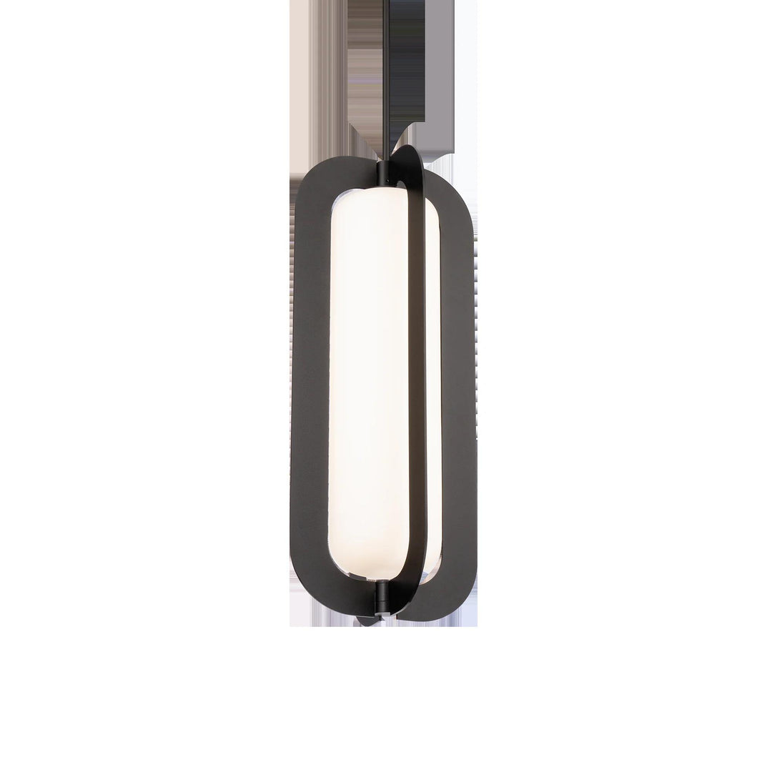 Black finish pendant light, by Modern Forms, for kitchen island or dining