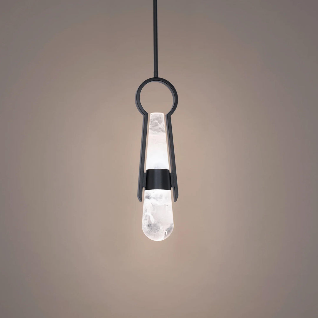 Black finish pendant light, by Modern Forms, for kitchen island or dining
