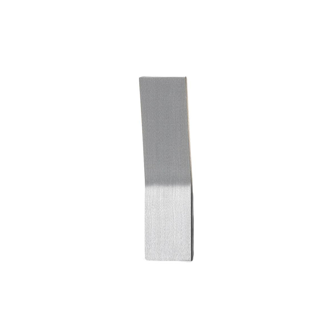 Brushed aluminum finish wall sconce, by Modern Forms, for hallway or living room