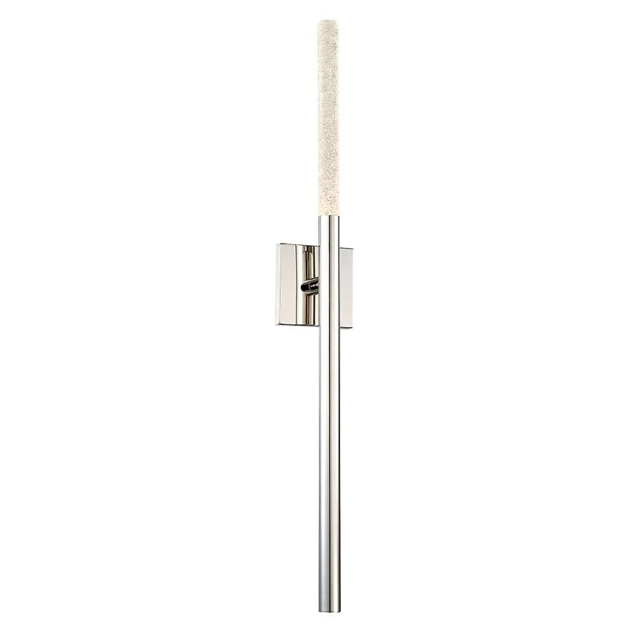 Polished nickel finish vanity light, by Modern Forms, for bathroom