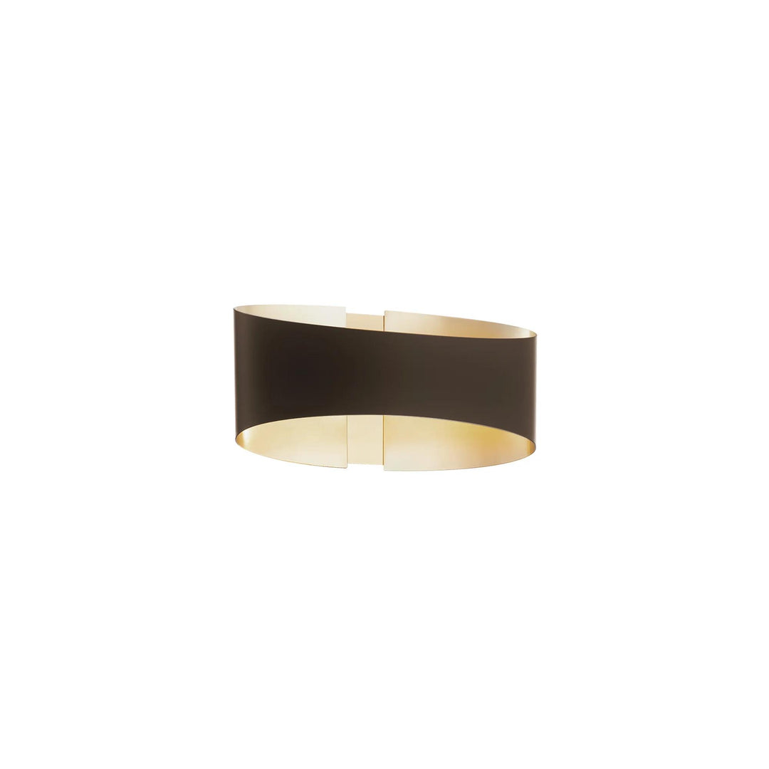 Bronze/brushed brass finish wall sconce, by Modern Forms, for hallway or living room
