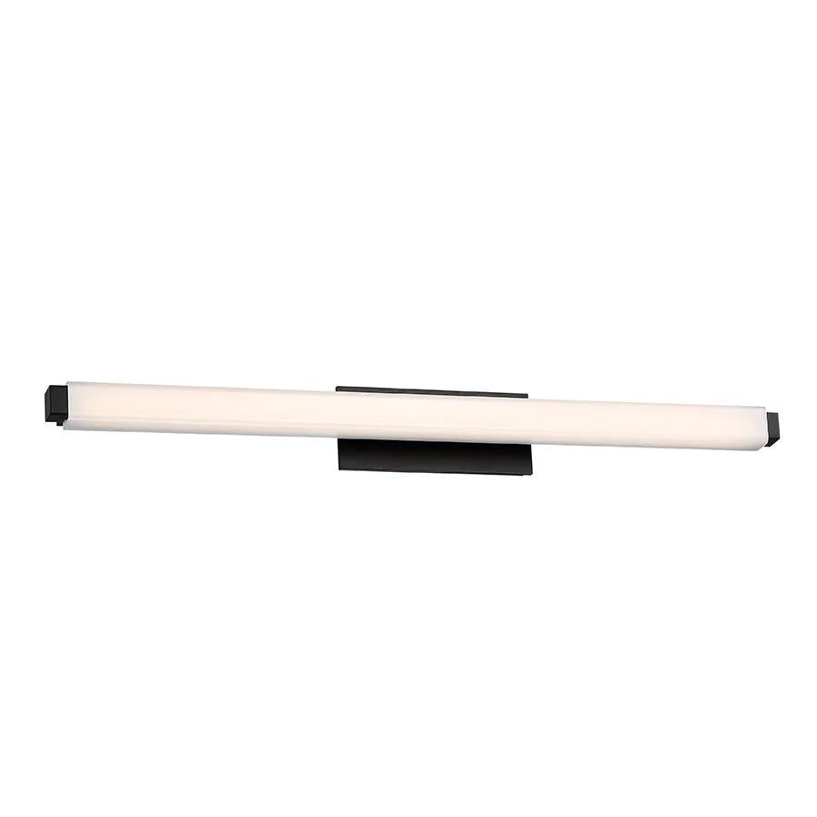 Black finish vanity light, by Modern Forms, for bathroom