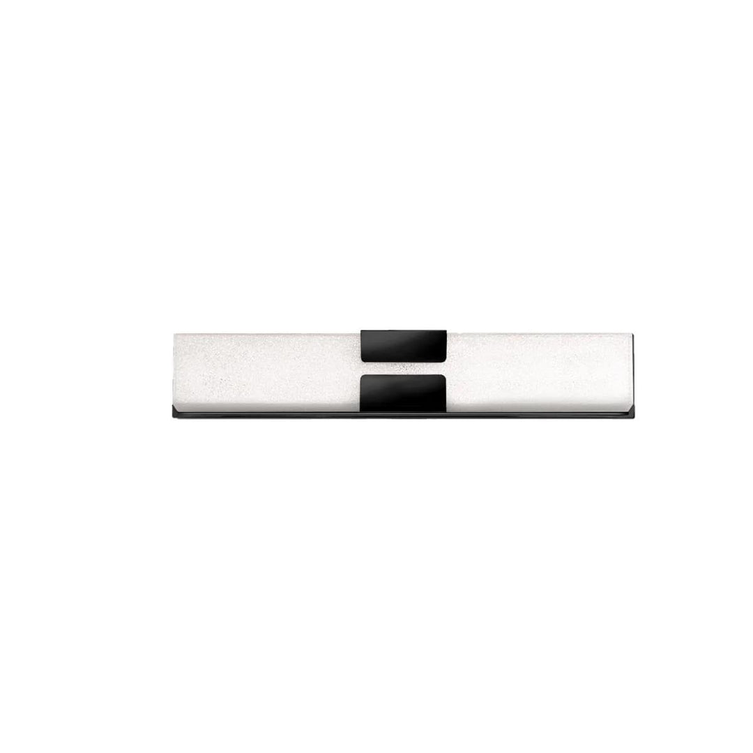 Black finish vanity light, by Modern Forms, for bathroom