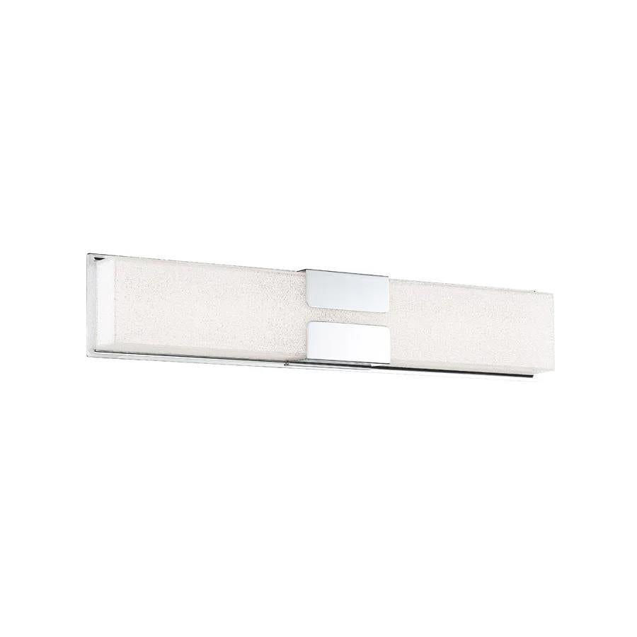 Chrome finish vanity light, by Modern Forms, for bathroom