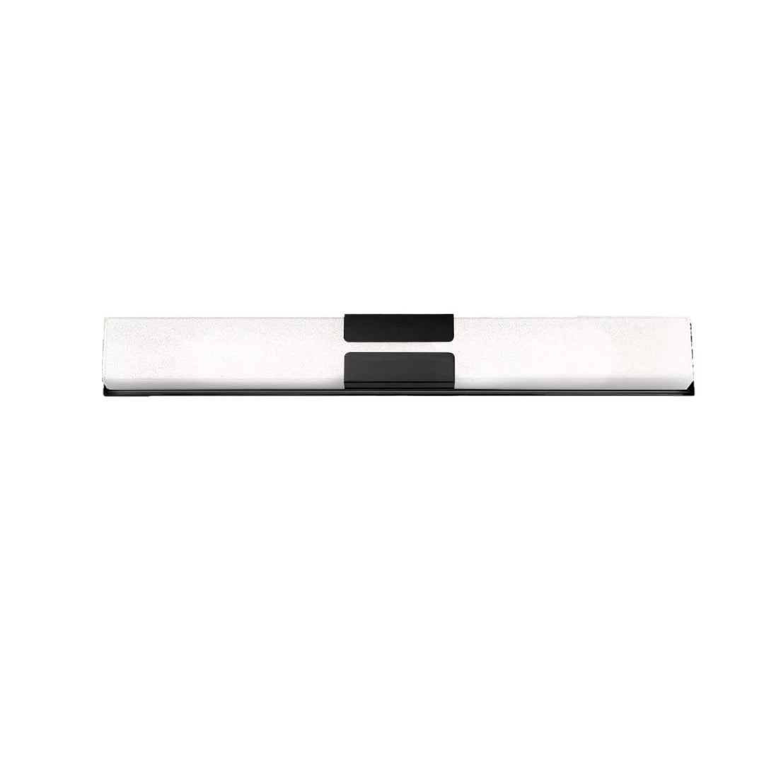 Black finish vanity light, by Modern Forms, for bathroom