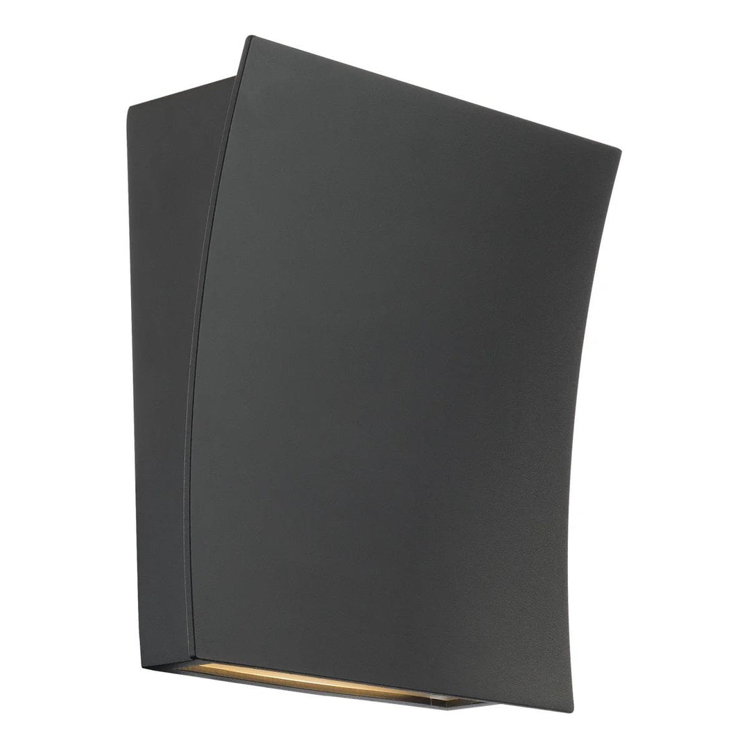 Black finish wall sconce, by Modern Forms, for hallway or living room