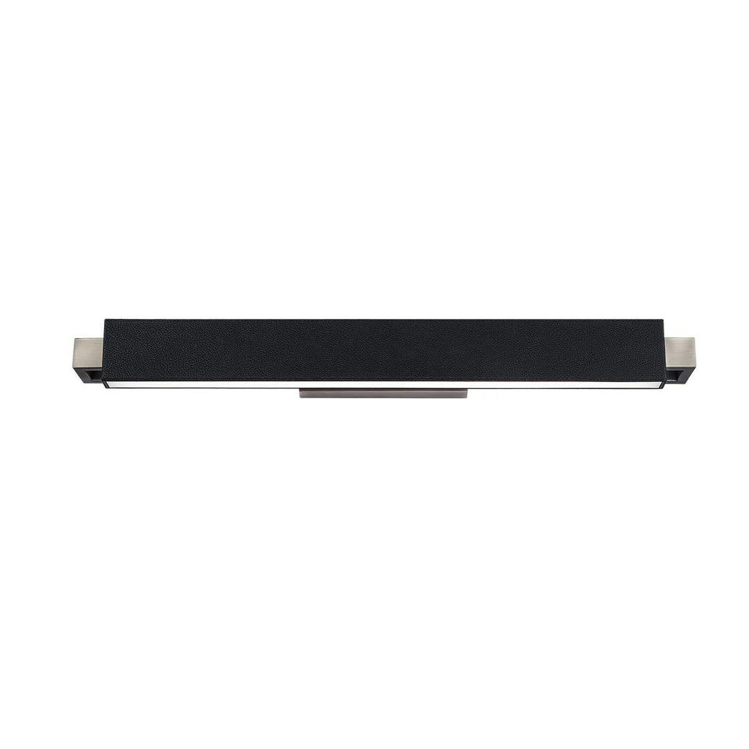 Pebbled black/brushed nickel finish vanity light, by Modern Forms, for bathroom