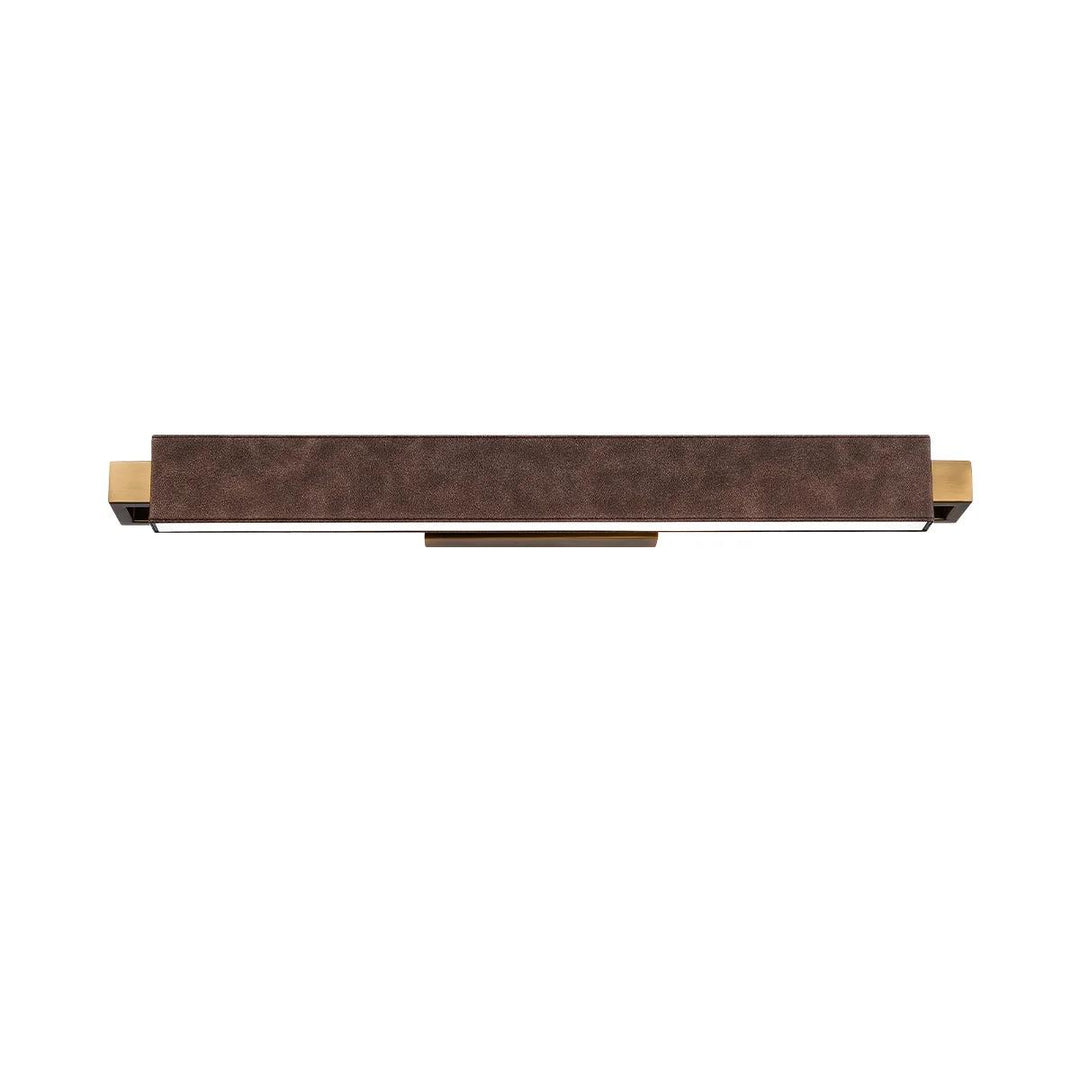 Warm brown/aged brass finish vanity light, by Modern Forms, for bathroom