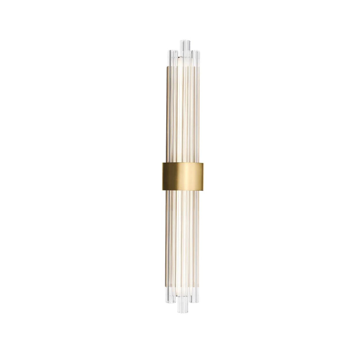 Aged brass finish vanity light, by Modern Forms, for bathroom