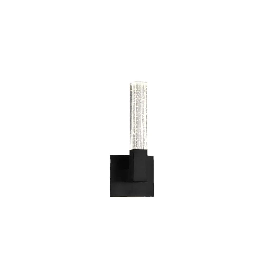 Black finish vanity light, by Modern Forms, for bathroom