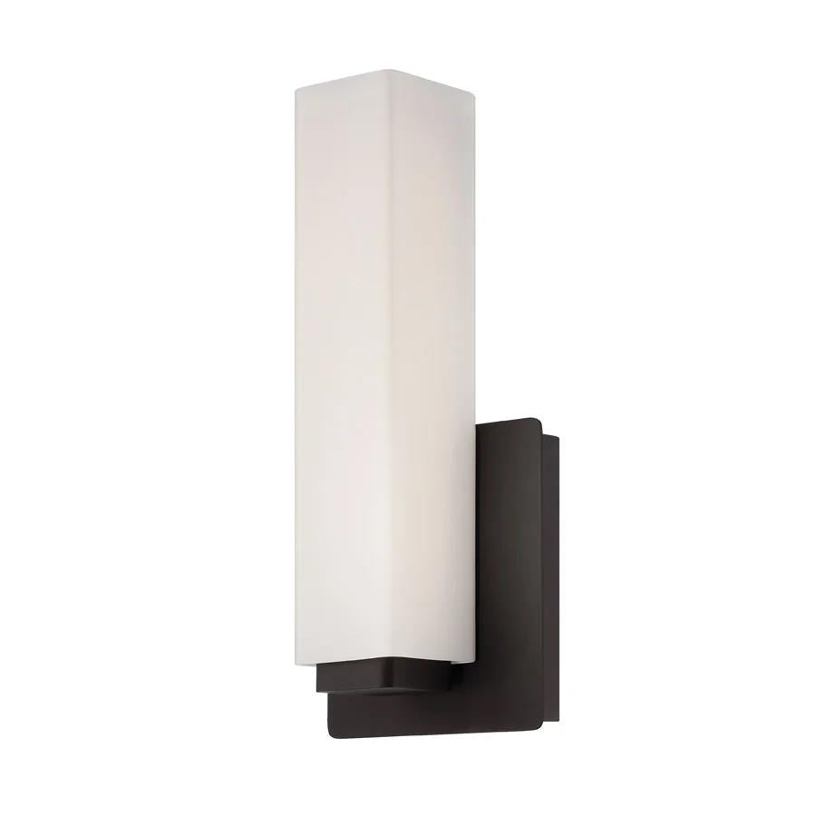 Bronze finish vanity light, by Modern Forms, for bathroom