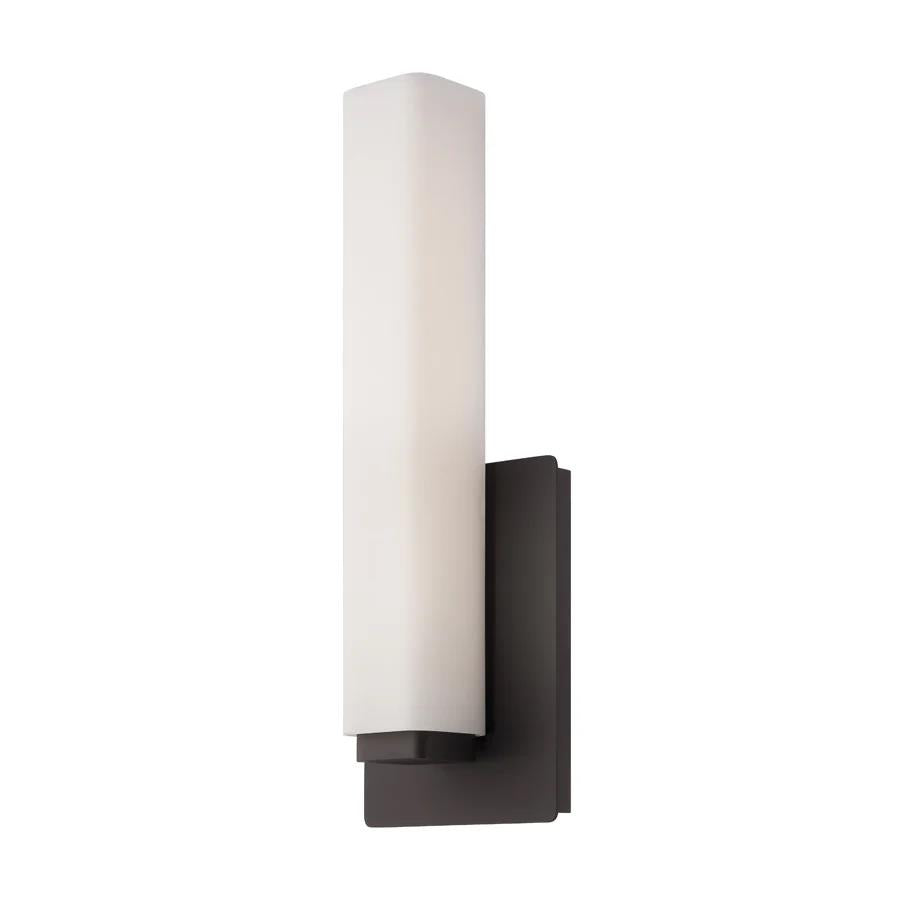 Bronze finish vanity light, by Modern Forms, for bathroom