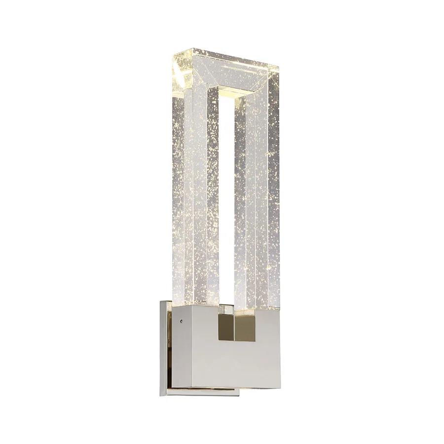 Polished nickel finish vanity light, by Modern Forms, for bathroom
