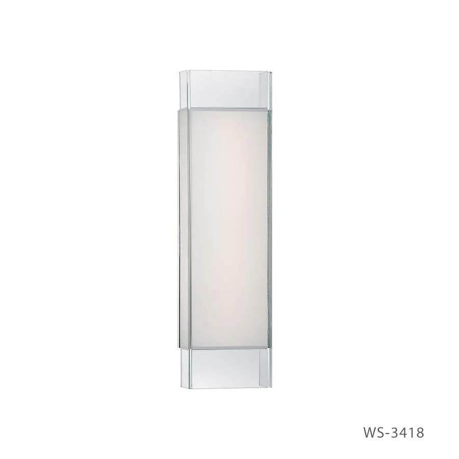 Chrome finish vanity light, by Modern Forms, for bathroom