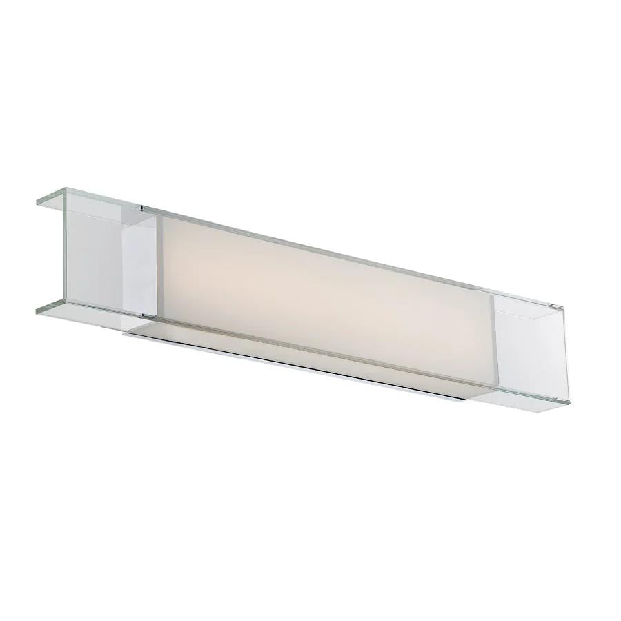 Chrome finish vanity light, by Modern Forms, for bathroom
