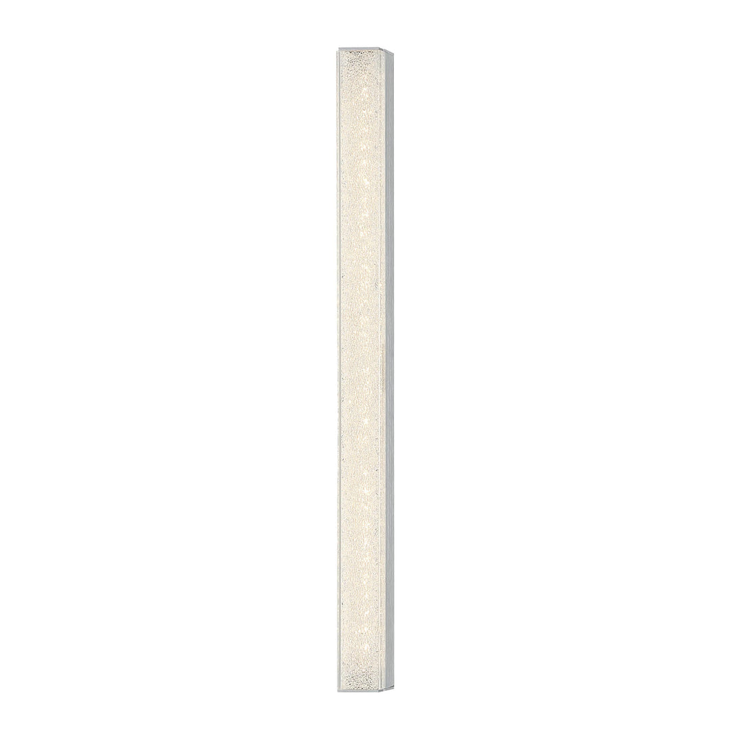 Brushed aluminum finish vanity light, by Modern Forms, for bathroom