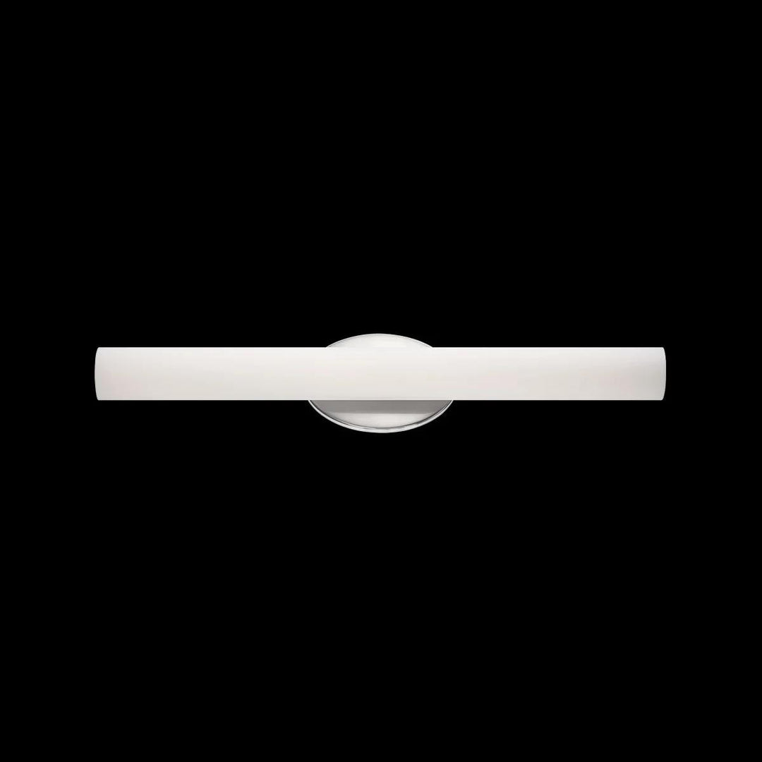 Brushed nickel finish vanity light, by Modern Forms, for bathroom