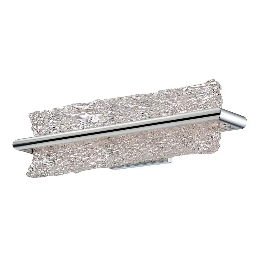 Brushed aluminum finish vanity light, by Modern Forms, for bathroom