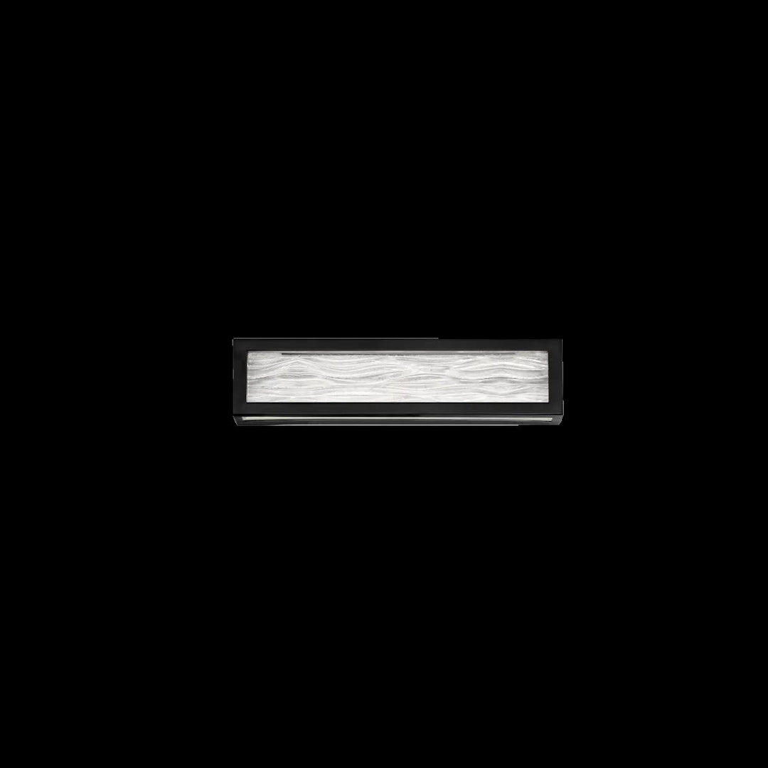 Black finish vanity light, by Modern Forms, for bathroom