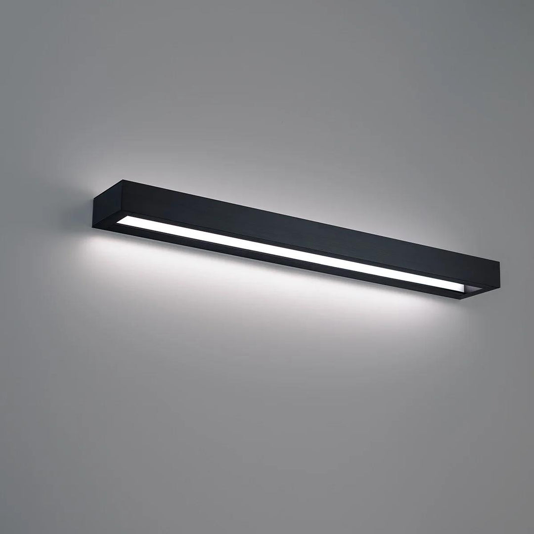 Black finish vanity light, by Modern Forms, for bathroom
