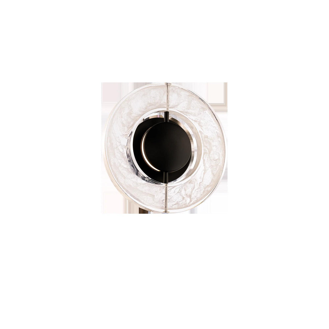 Black finish wall sconce, by Modern Forms, for hallway or living room