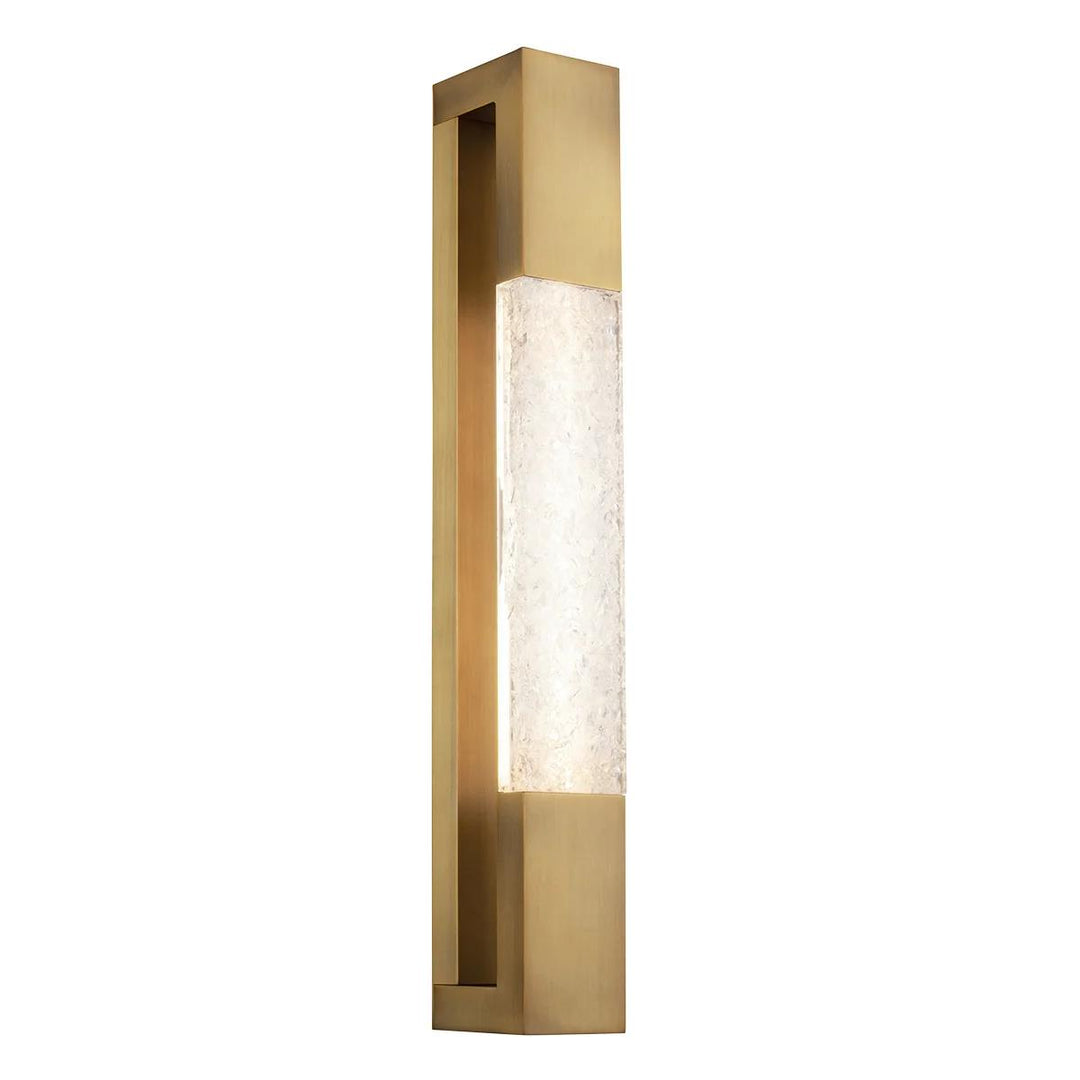 Aged brass finish vanity light, by Modern Forms, for bathroom