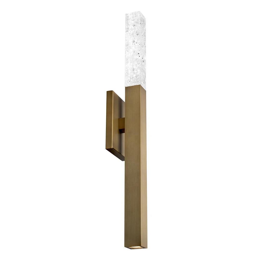 Aged brass finish vanity light, by Modern Forms, for bathroom